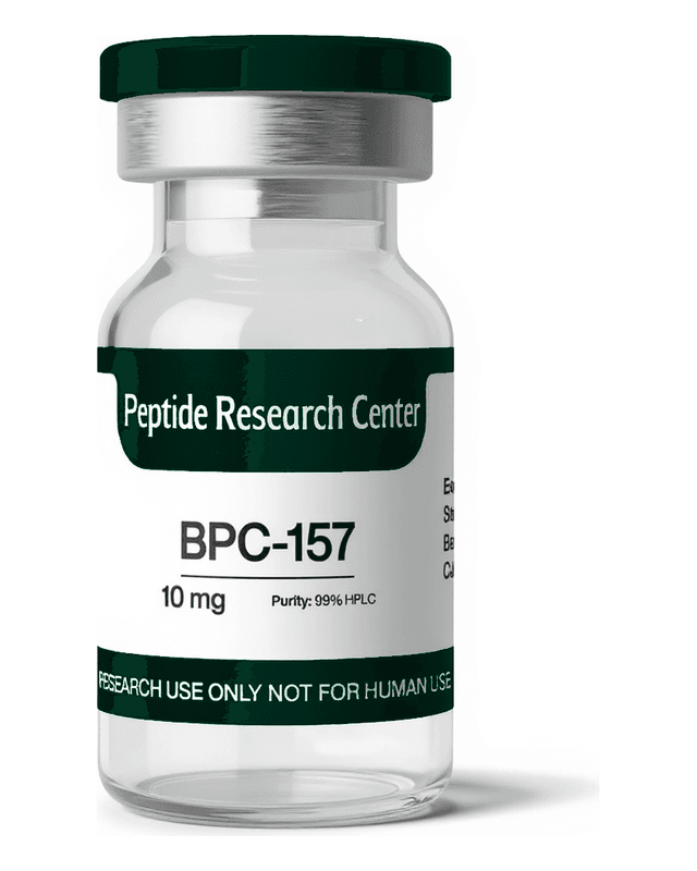 BPC-157 10 mg research peptide vial, >99% HPLC purity