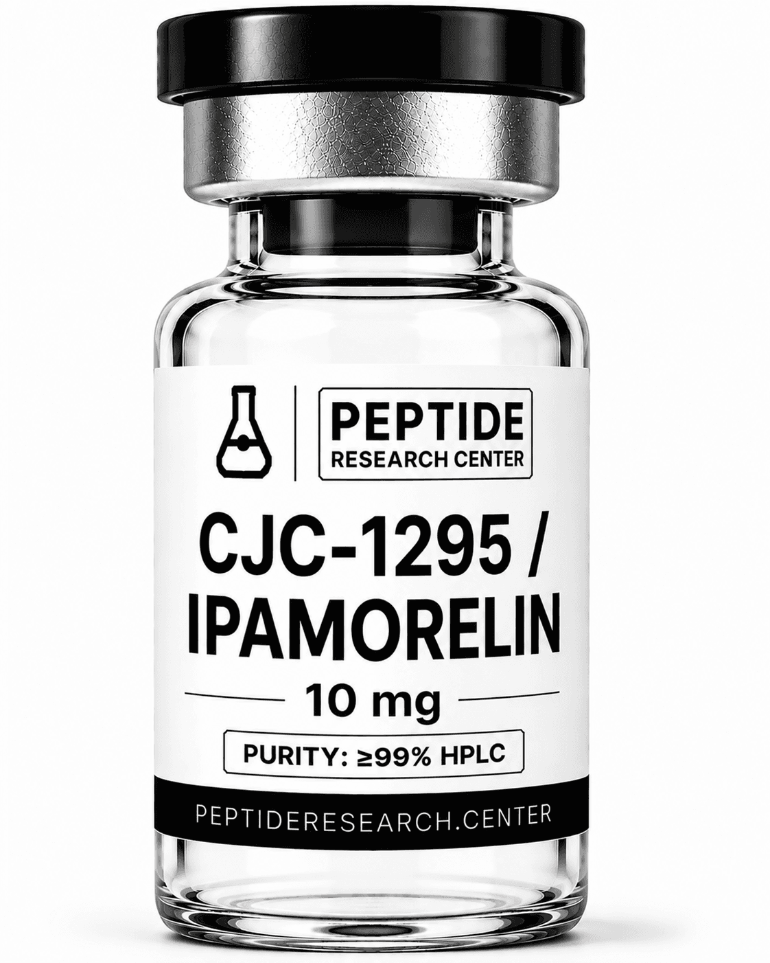 CJC-1295 / Ipamorelin research peptide blend vial, >99% HPLC purity