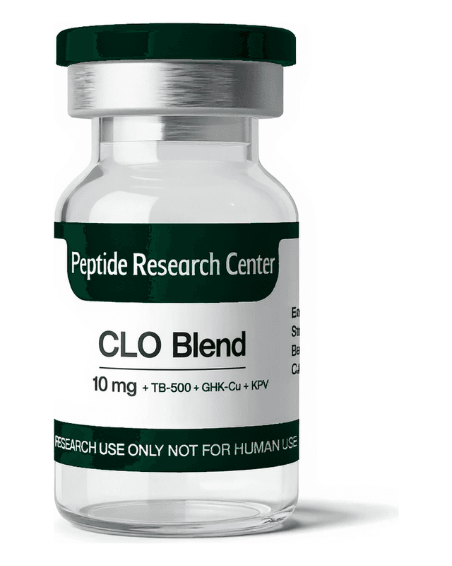 CLO Blend research peptide vial, >99% HPLC purity