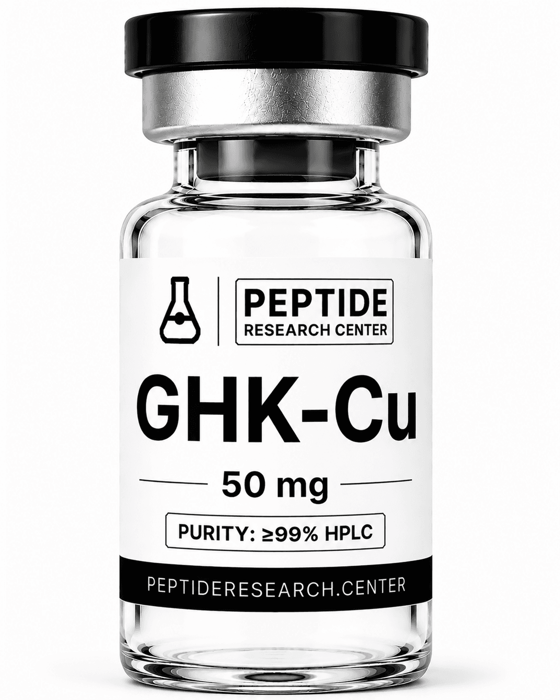 GHK-Cu — 50 mg research vial, >99% HPLC purity