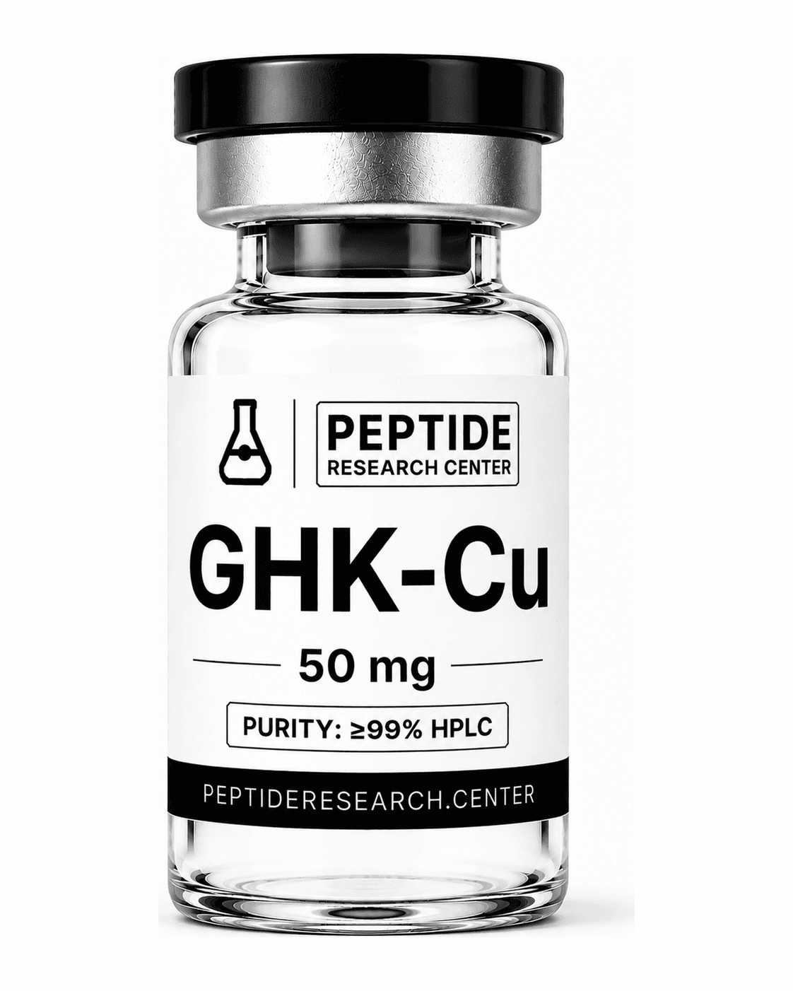 GHK-Cu — 50 mg research vial, >99% HPLC purity