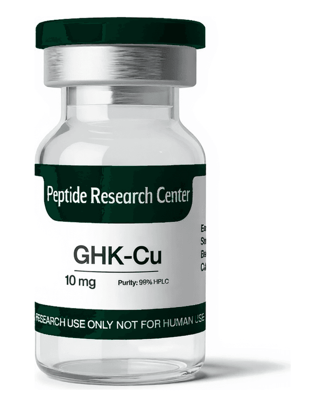 GHK-Cu research peptide vial, >99% HPLC purity