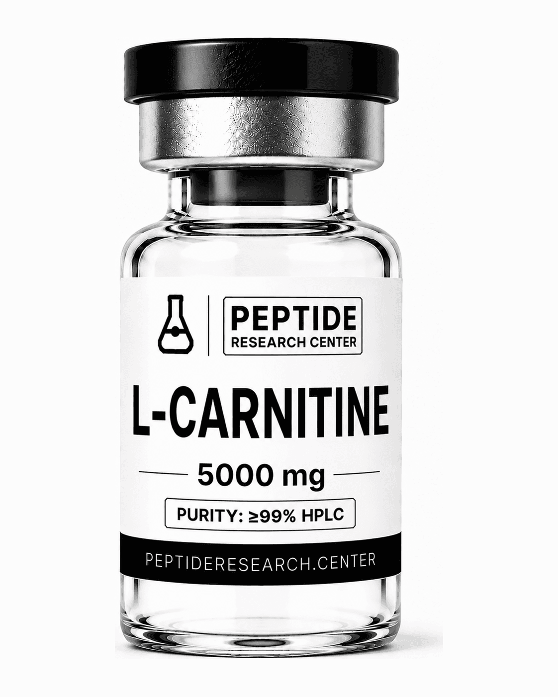 L-Carnitine — 5000 mg research vial, >99% HPLC purity