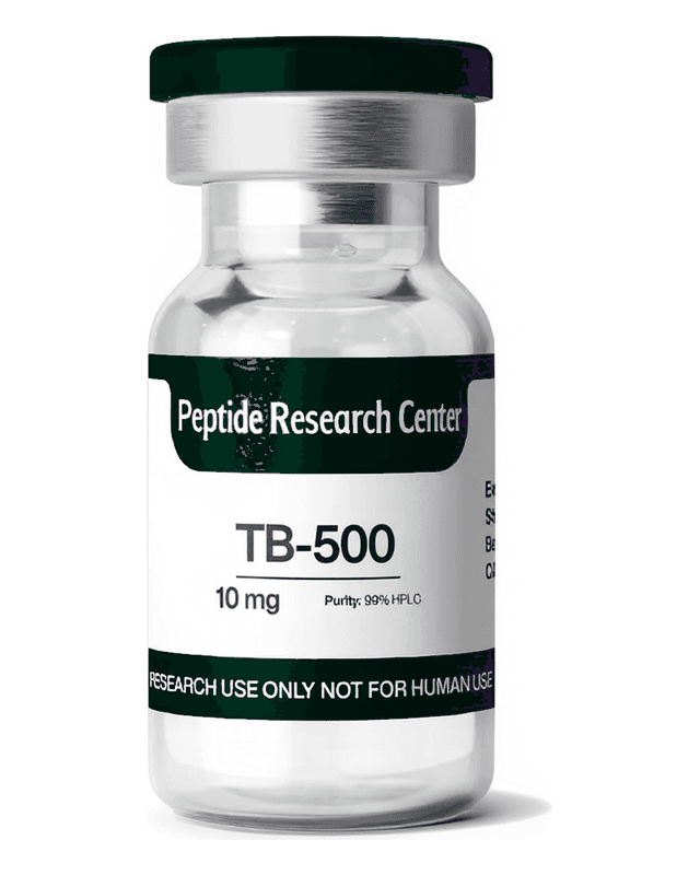TB-500 10 mg research peptide vial, >99% HPLC purity