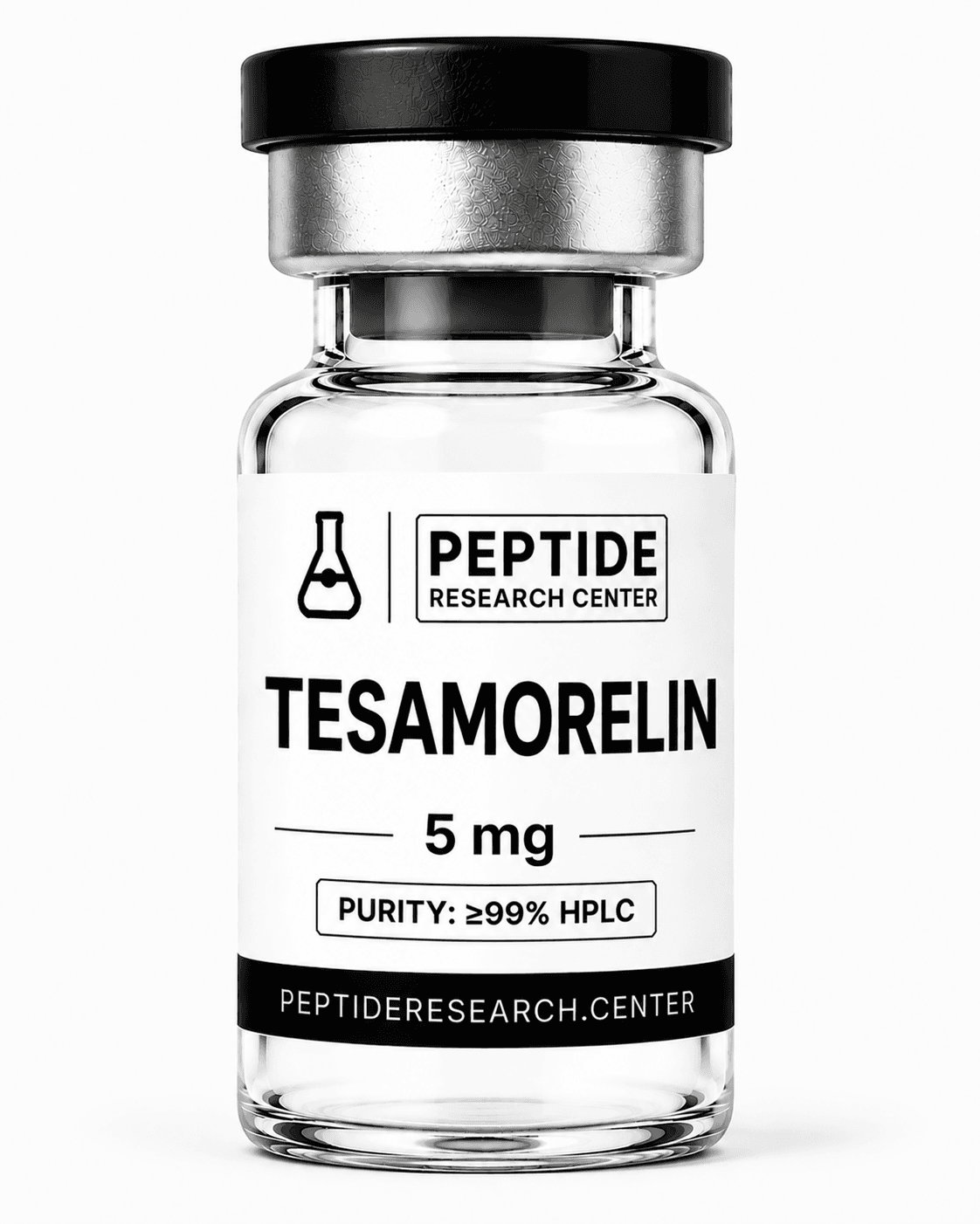 Tesamorelin — 5 mg research vial, >99% HPLC purity