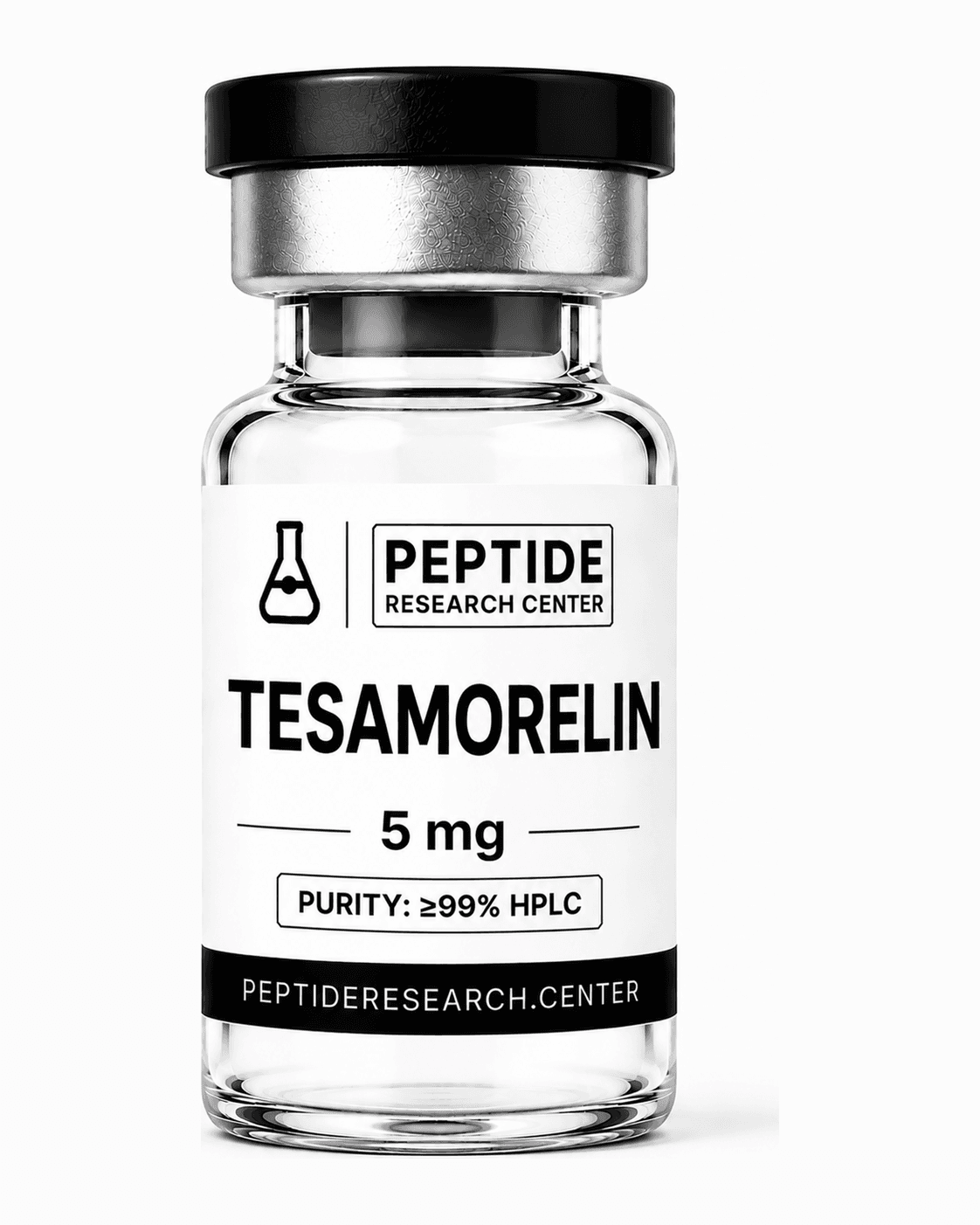 Tesamorelin — 5 mg research vial, >99% HPLC purity